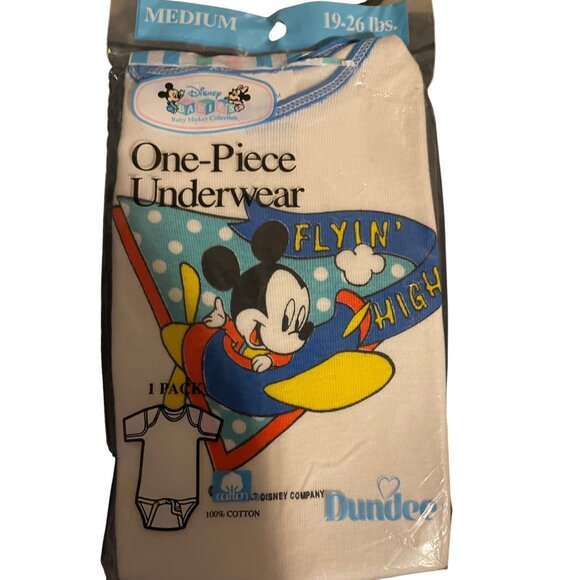 Looney Tunes & Disney Baby Onesies Newborn & Medium One-Piece Underwear USA 90s - Picture 2 of 15